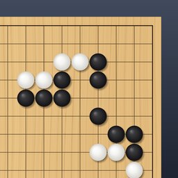 The SGF Tools icon: black and white Go stones on the corner of a wooden Go board